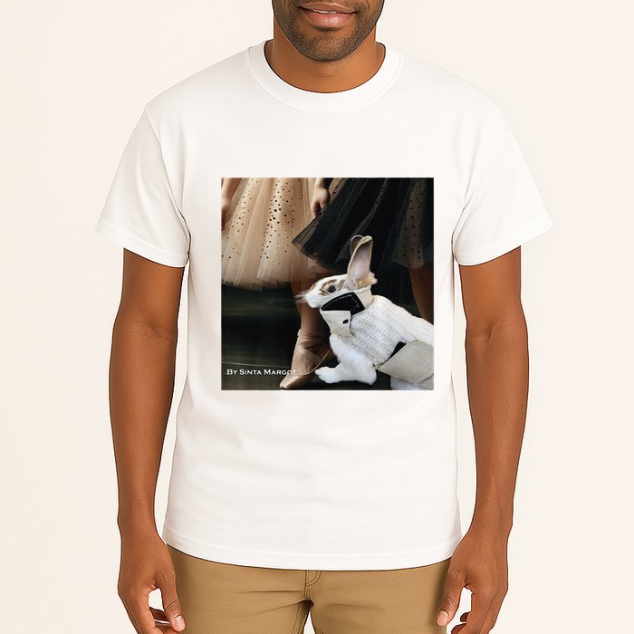 Bunny Rabbit With Ballet Dancers Tall T-Shirt