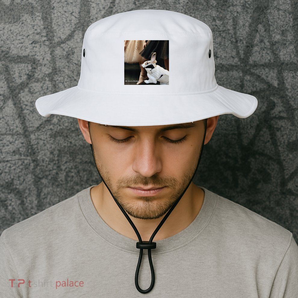 Bunny Rabbit With Ballet Dancers Bucket Hat