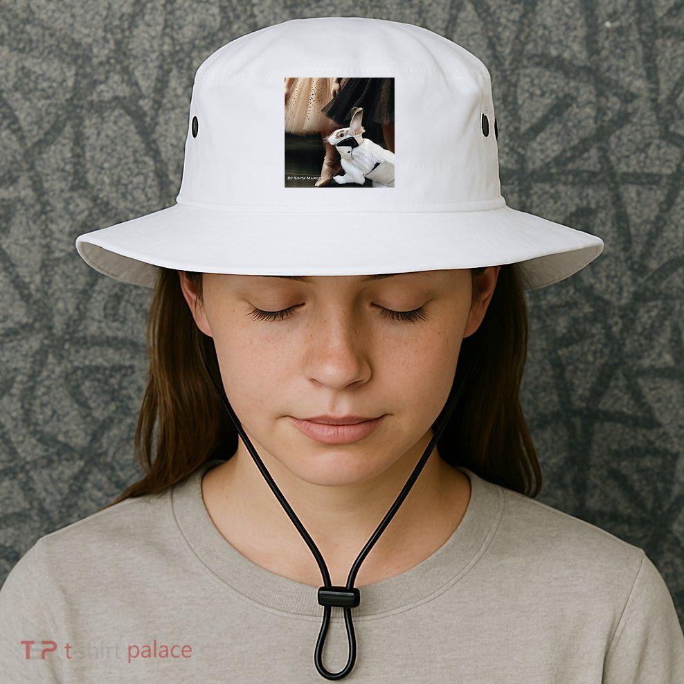 Bunny Rabbit With Ballet Dancers Bucket Hat