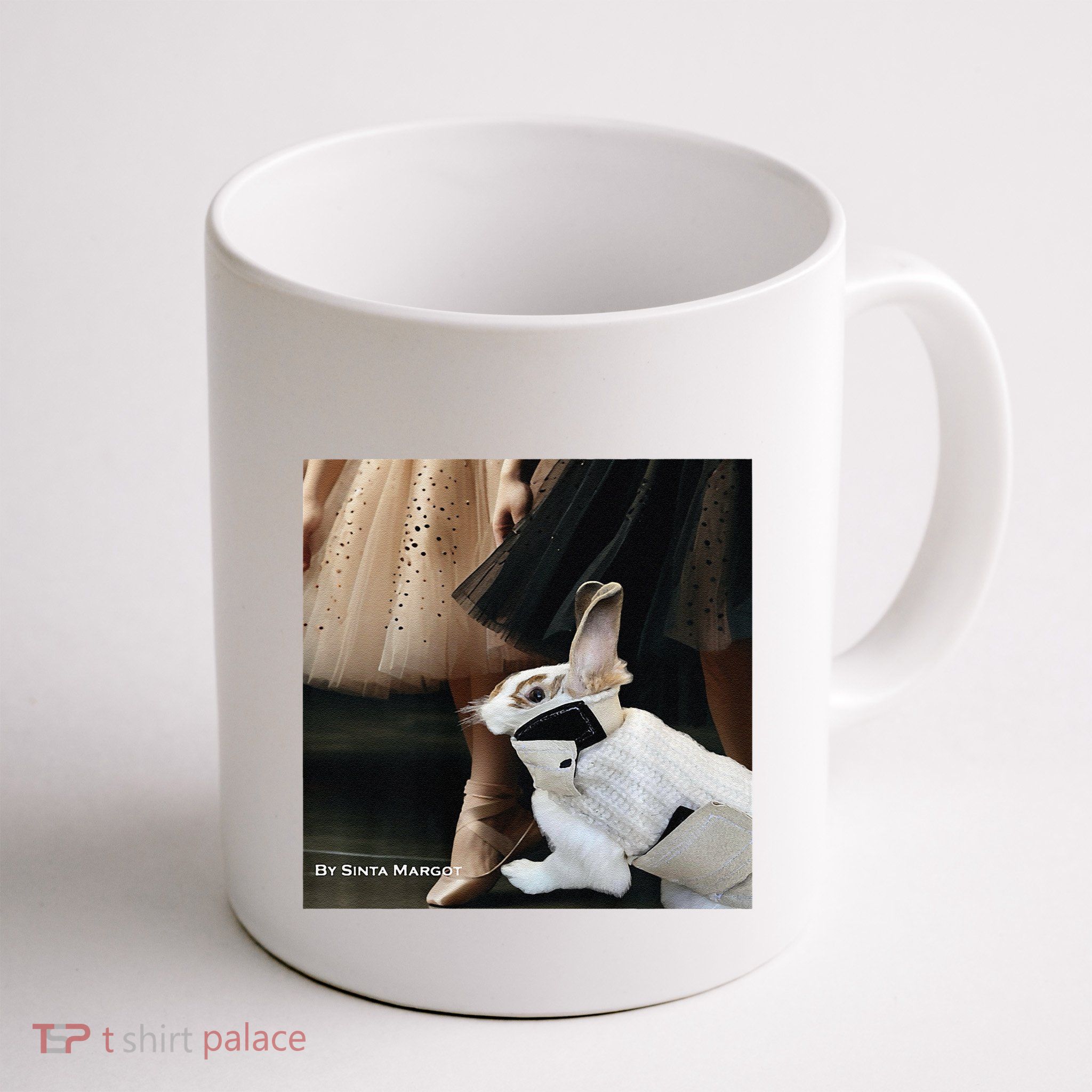 Bunny Rabbit With Ballet Dancers Mug