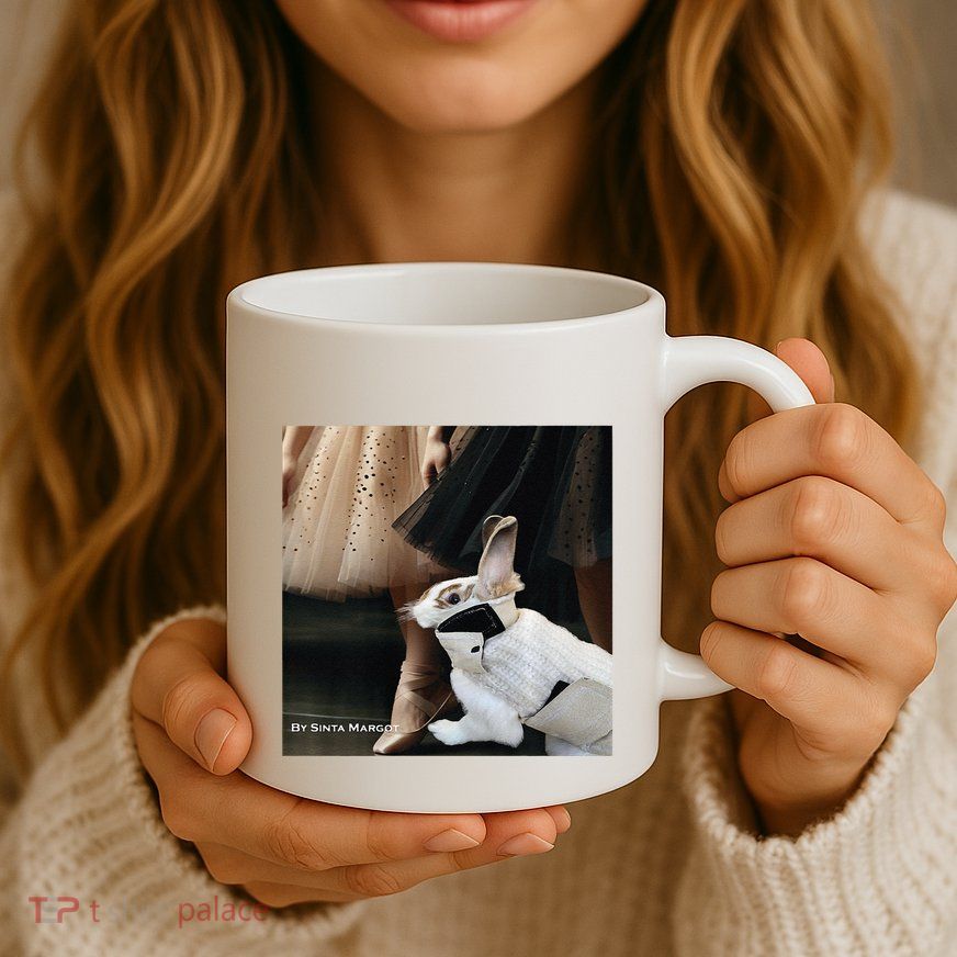 Bunny Rabbit With Ballet Dancers Mug
