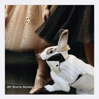 Bunny Rabbit With Ballet Dancers Flatbill Hat