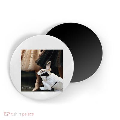 Bunny Rabbit With Ballet Dancers Magnet