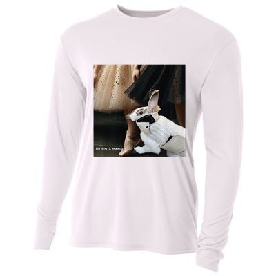 Bunny Rabbit With Ballet Dancers Cooling Performance Long Sleeve Crew