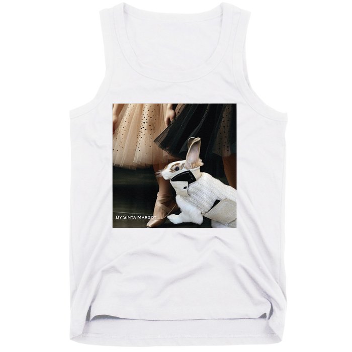 Bunny Rabbit With Ballet Dancers Tank Top