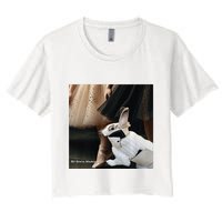 Bunny Rabbit With Ballet Dancers Crop Top