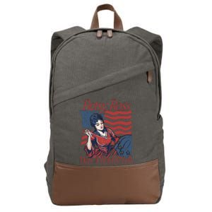 Betsy Ross Was A Bad Bitch Cotton Canvas Backpack