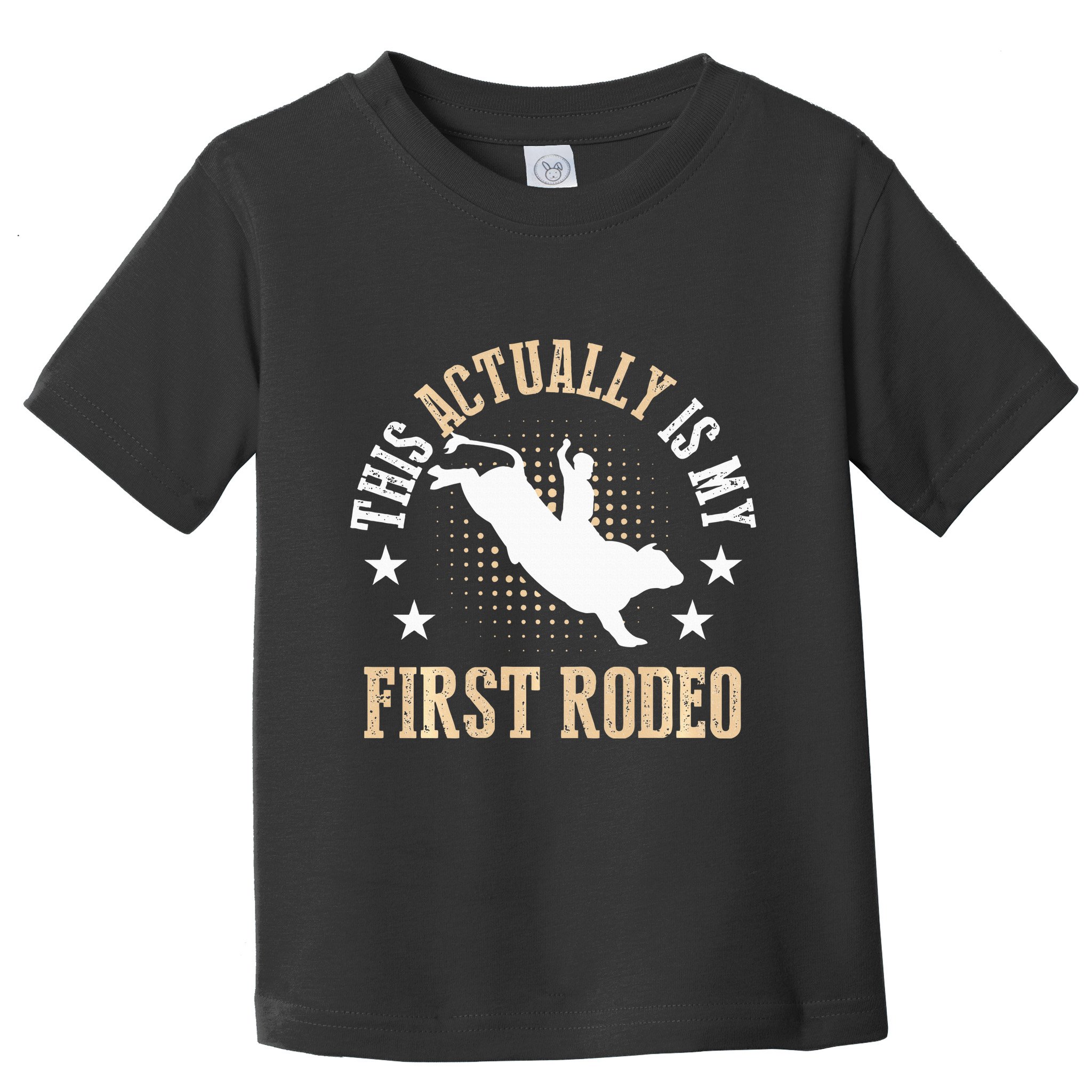 Bull Riding Western Cowboy This Actually Is My First Rodeo Toddler T-Shirt