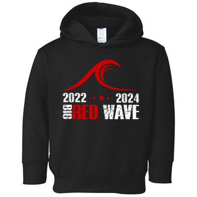 Big Red Wave Pro Republican 2024 Toddler Hoodie
