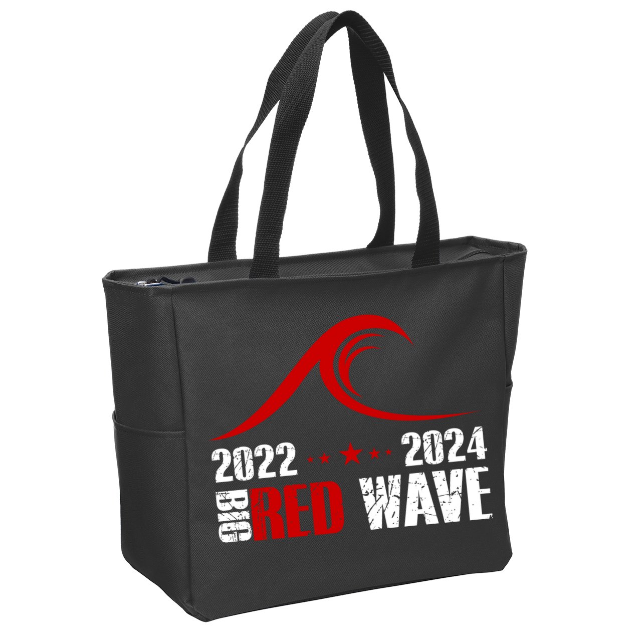 Big Red Wave Pro Republican 2024 Zip Tote Bag