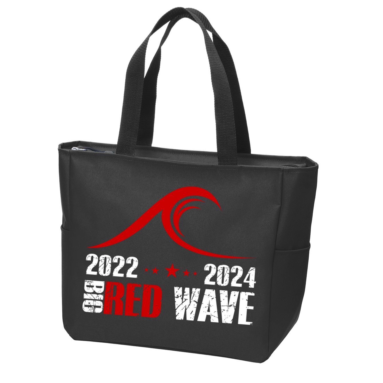 Big Red Wave Pro Republican 2024 Zip Tote Bag