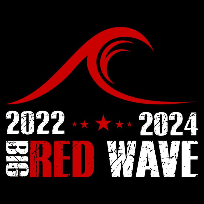 Big Red Wave Pro Republican 2024 Zip Tote Bag