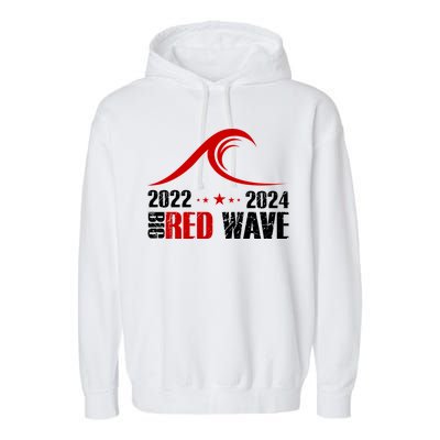 Big Red Wave Pro Republican 2024 Garment-Dyed Fleece Hoodie