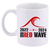 Big Red Wave Pro Republican 2024 11oz C Handle Ceramic Mug