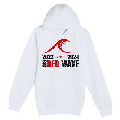 Big Red Wave Pro Republican 2024 Premium Pullover Hoodie