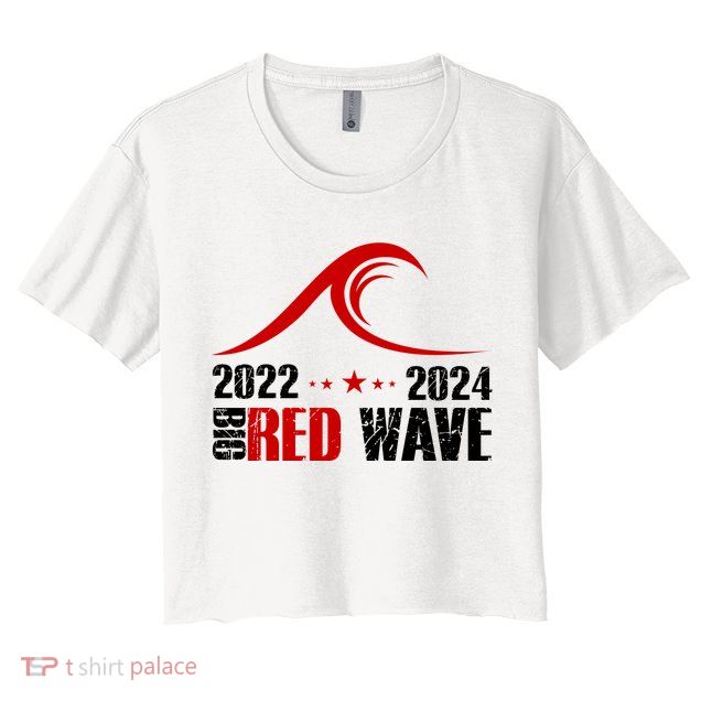 Big Red Wave Pro Republican 2024 Crop Top