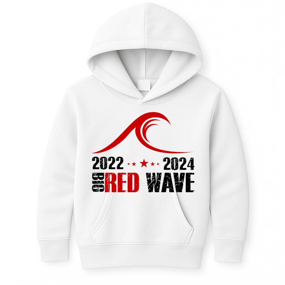 Big Red Wave Pro Republican 2024 Kids Hoodie