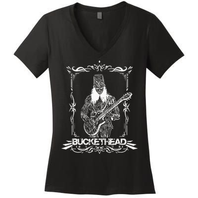 Buckethead Robot X Ray Bucketheadland Pikes Bucketbot Women's V-Neck T-Shirt