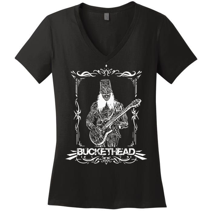 Buckethead Robot X Ray Bucketheadland Pikes Bucketbot Women's V-Neck T-Shirt