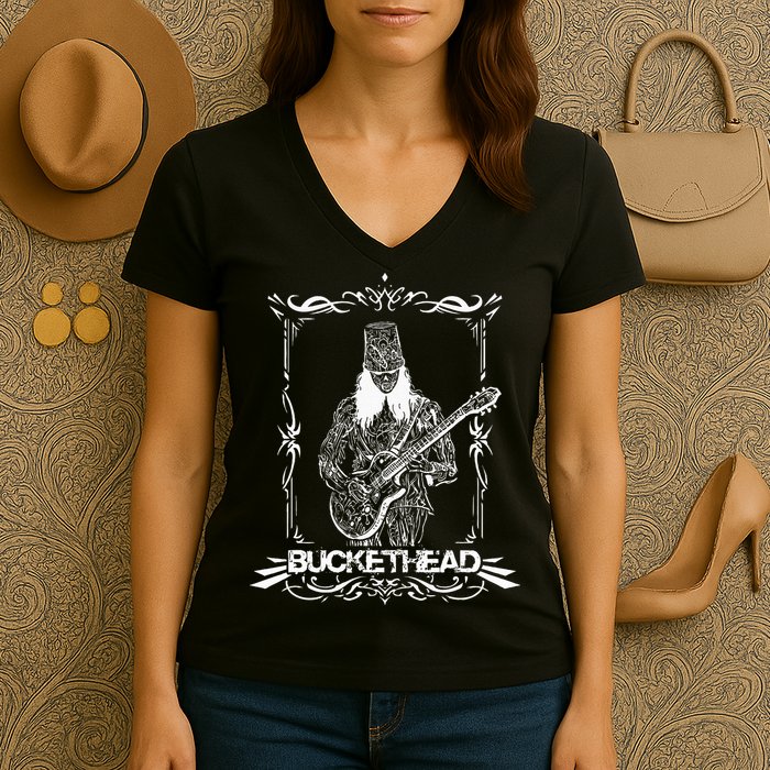 Buckethead Robot X Ray Bucketheadland Pikes Bucketbot Women's V-Neck T-Shirt