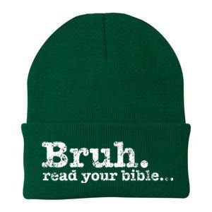 Bruh Read Your Bible Christian Religious Faith Knit Cap Winter Beanie