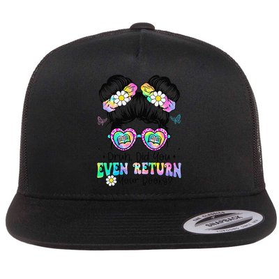 Bruh Return Your Books Reading Funny Library Book Lovers Flat Bill Trucker Hat