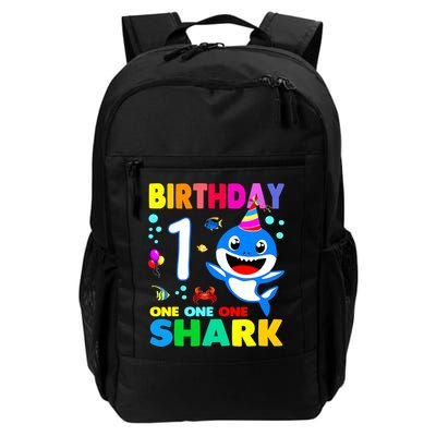 Birthday Shark 1st Girl One 1 Year Old Family Backpack
