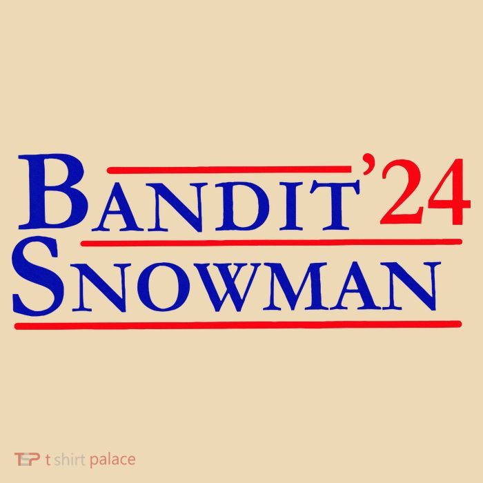 Bandit Snowman 24 Retro Election Style Funny 2024 Bandit Zip Tote Bag