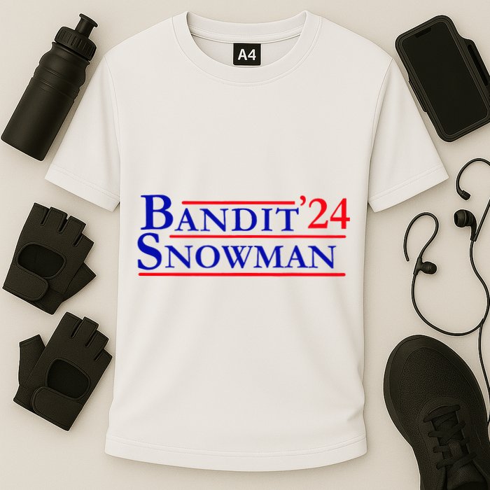 Bandit Snowman 24 Retro Election Style Funny 2024 Bandit Performance Shirt
