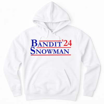 Bandit Snowman 24 Retro Election Style Funny 2024 Bandit Hoodie