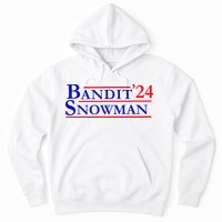 Bandit Snowman 24 Retro Election Style Funny 2024 Bandit Hoodie