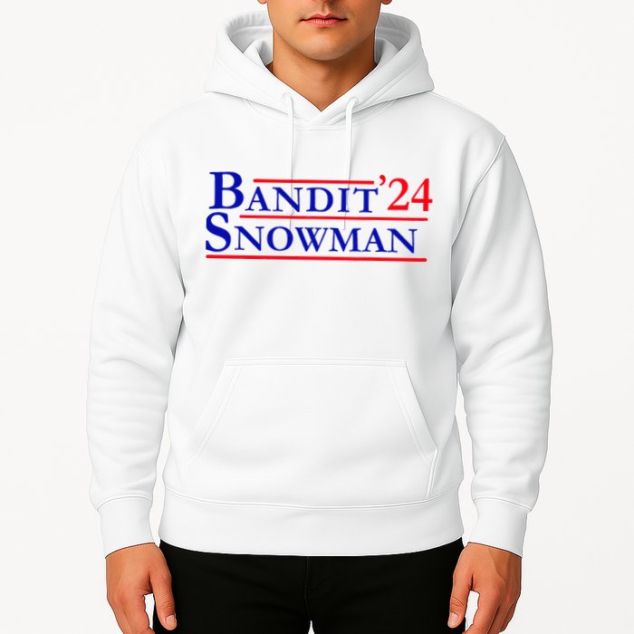 Bandit Snowman 24 Retro Election Style Funny 2024 Bandit Hoodie