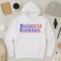 Bandit Snowman 24 Retro Election Style Funny 2024 Bandit Hoodie