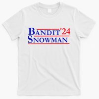 Bandit Snowman 24 Retro Election Style Funny 2024 Bandit T-Shirt