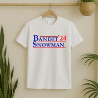 Bandit Snowman 24 Retro Election Style Funny 2024 Bandit T-Shirt