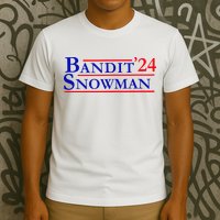 Bandit Snowman 24 Retro Election Style Funny 2024 Bandit T-Shirt
