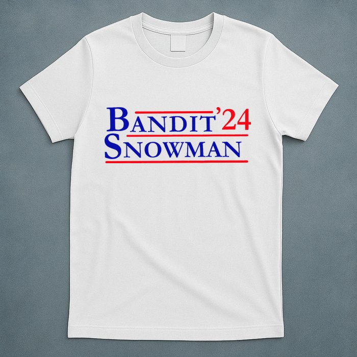 Bandit Snowman 24 Retro Election Style Funny 2024 Bandit T-Shirt