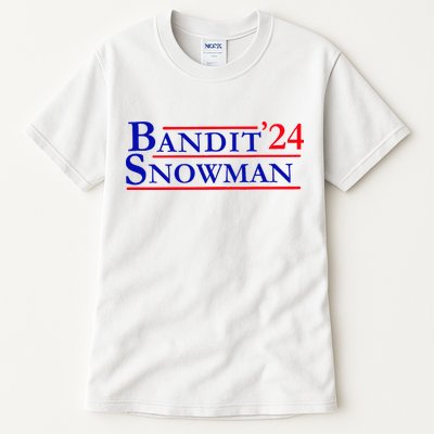 Bandit Snowman 24 Retro Election Style Funny 2024 Bandit Tall T-Shirt