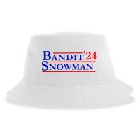 Bandit Snowman 24 Retro Election Style Funny 2024 Bandit Sustainable Bucket Hat