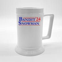 Bandit Snowman 24 Retro Election Style Funny 2024 Bandit Beer Stein