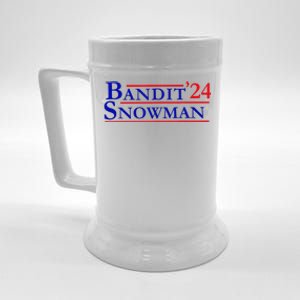 Bandit Snowman 24 Retro Election Style Funny 2024 Bandit Beer Stein