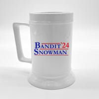 Bandit Snowman 24 Retro Election Style Funny 2024 Bandit Beer Stein