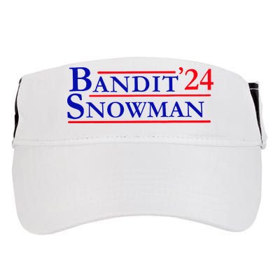 Bandit Snowman 24 Retro Election Style Funny 2024 Bandit Adult Drive Performance Visor