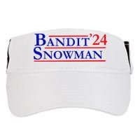 Bandit Snowman 24 Retro Election Style Funny 2024 Bandit Adult Drive Performance Visor