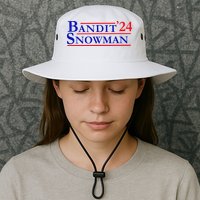 Bandit Snowman 24 Retro Election Style Funny 2024 Bandit Bucket Hat