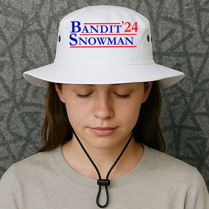 Bandit Snowman 24 Retro Election Style Funny 2024 Bandit Bucket Hat