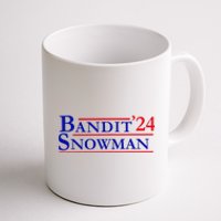 Bandit Snowman 24 Retro Election Style Funny 2024 Bandit Coffee Mug