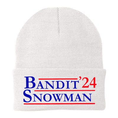 Bandit Snowman 24 Retro Election Style Funny 2024 Bandit Beanie