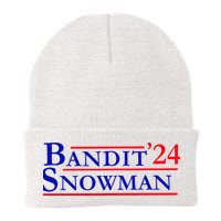 Bandit Snowman 24 Retro Election Style Funny 2024 Bandit Beanie