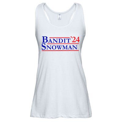 Bandit Snowman 24 Retro Election Style Funny 2024 Bandit Ladies Essential Flowy Tank
